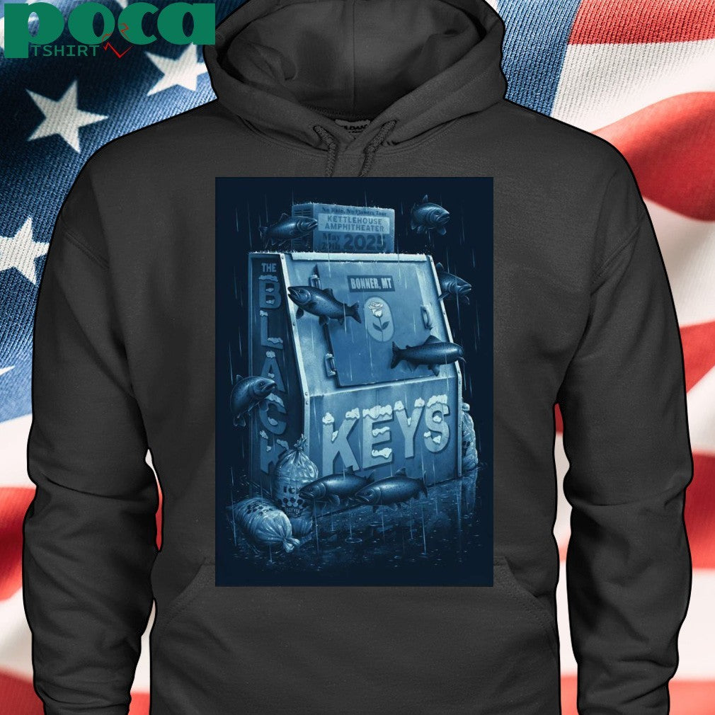 The Black Keys May 29 2025 KettleHouse Amphitheater Bonner MT Tour Poster Shirt