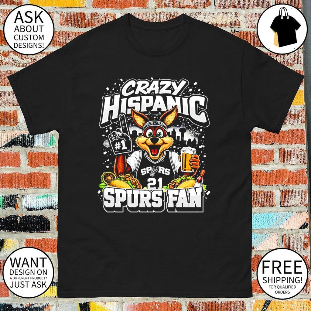 The Coyote San Antonio Spurs Basketball Crazy Hispanic Spurs Fan 2026 shirt
