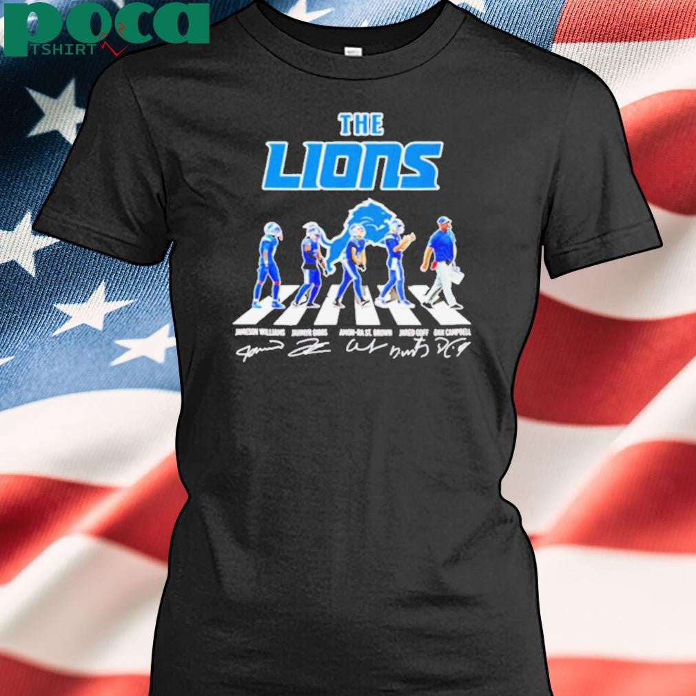The Detroit Lions Abbey Road signature shirt