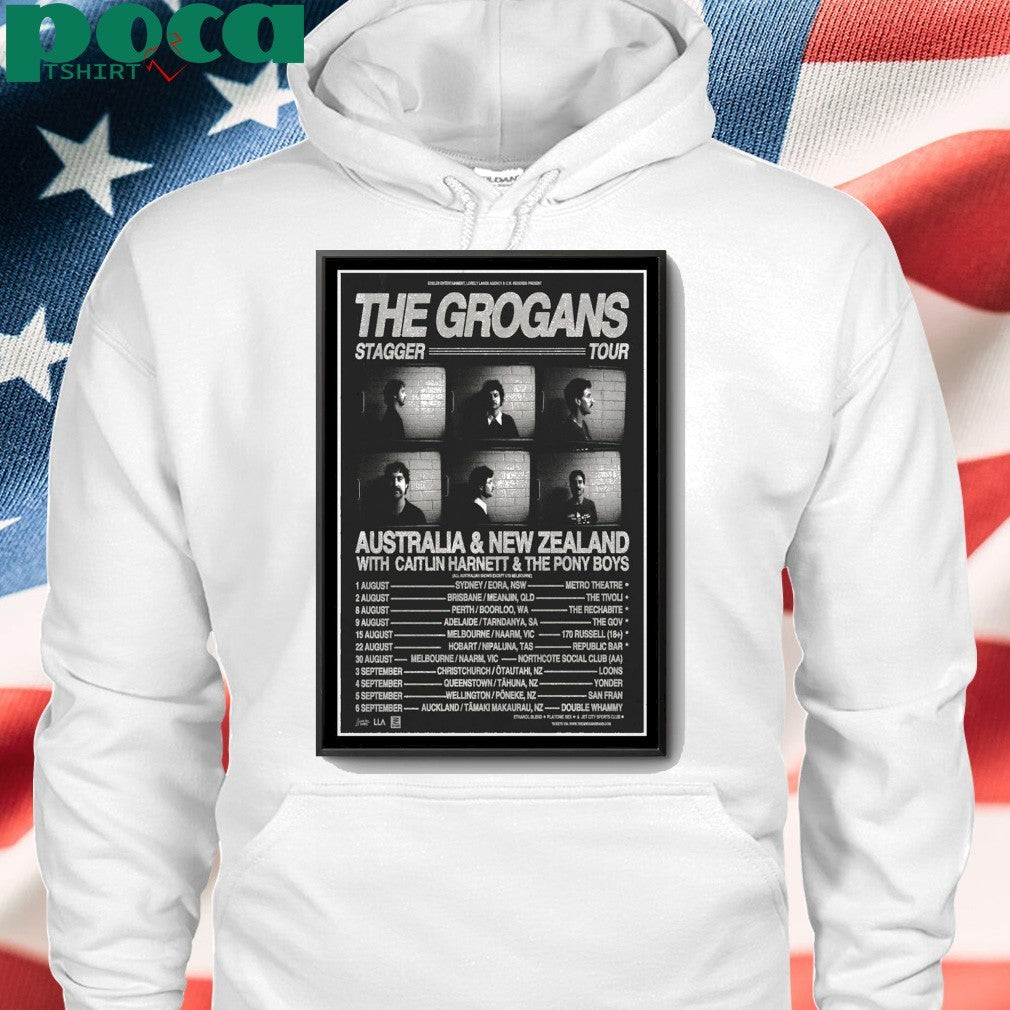 The Grogans Stagger Aunstralia & New Zealand Tour 2025 Poster shirt