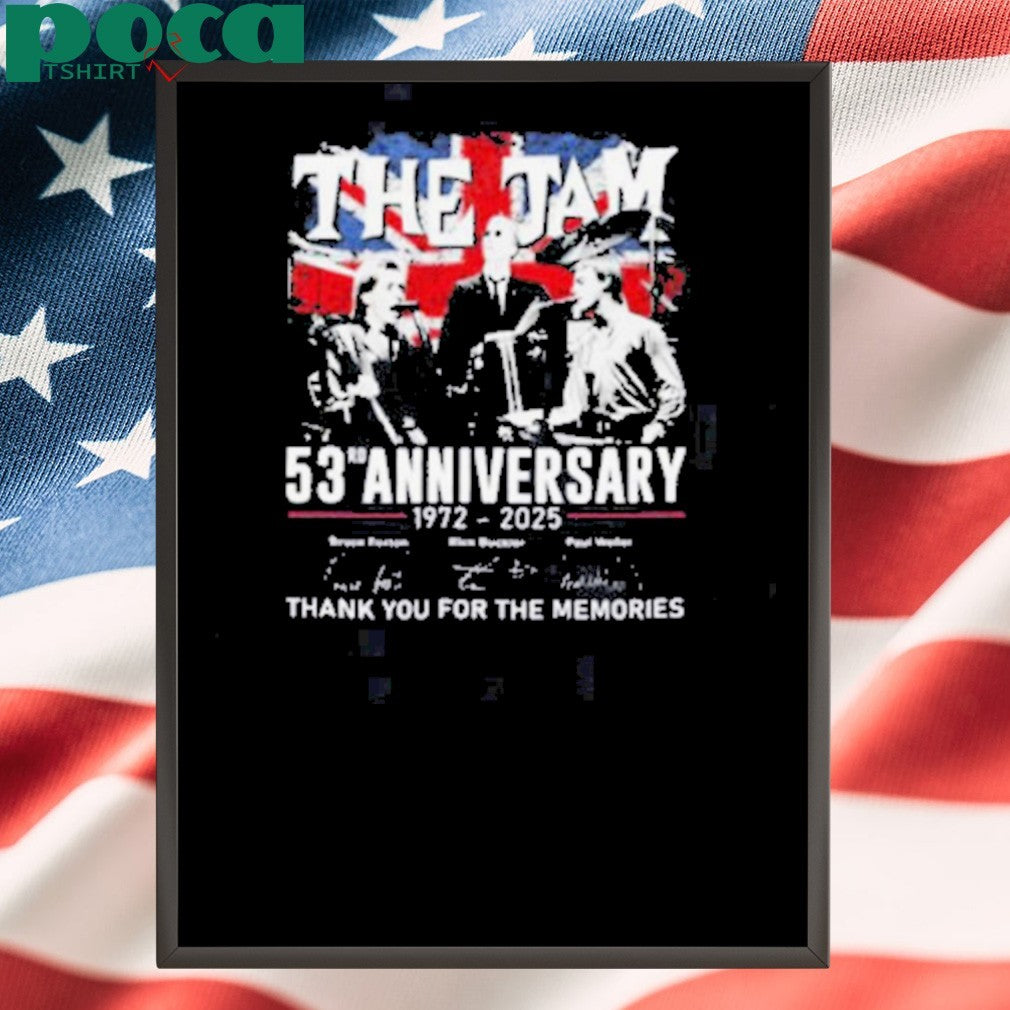 The Jam 53rd Anniversary 1972 2025 Signature shirt