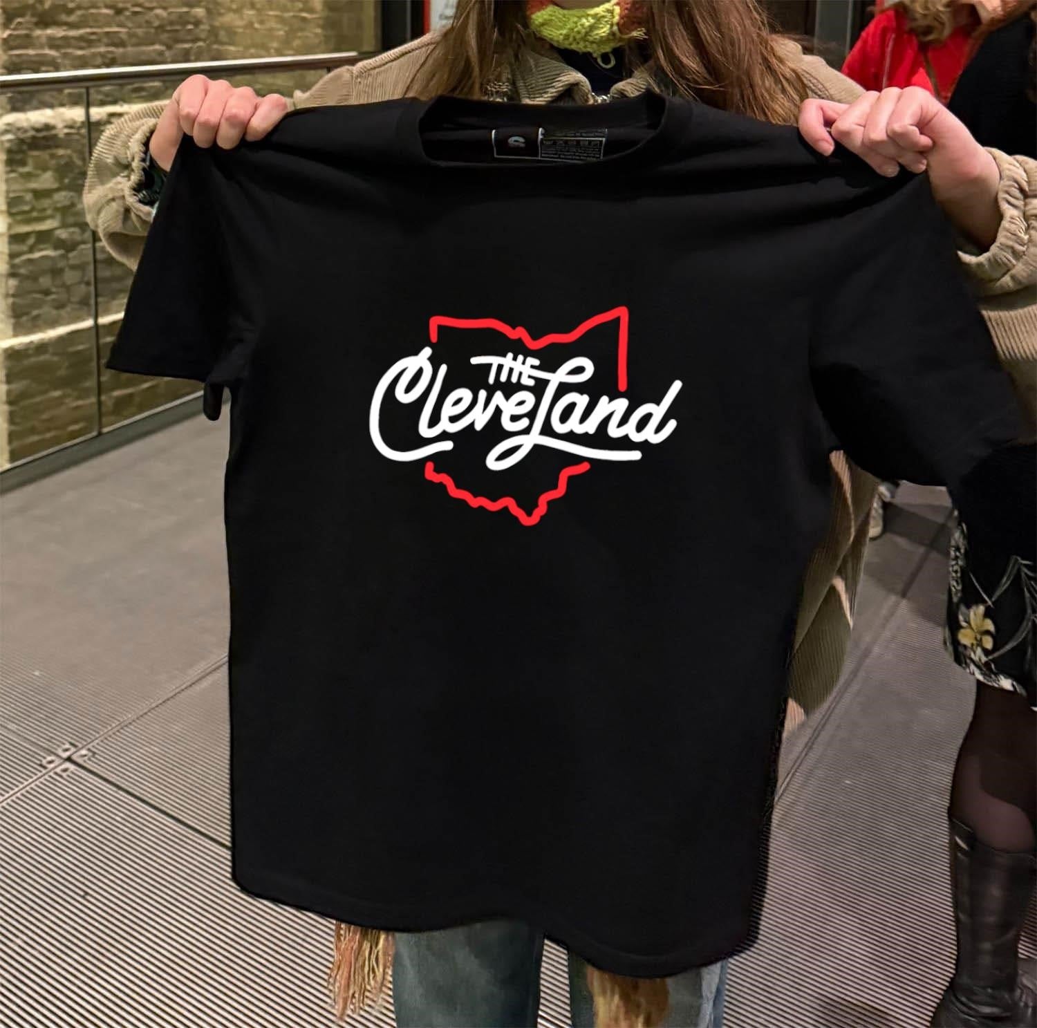 The Land Cleveland map shirt