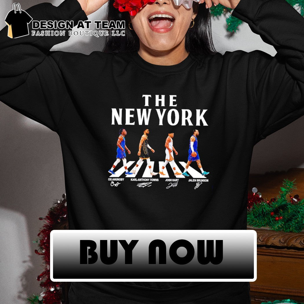 The New York Josh Hart Jalen Brunson OG Anunoby Karl-Anthony Towns New York Basketball shirt