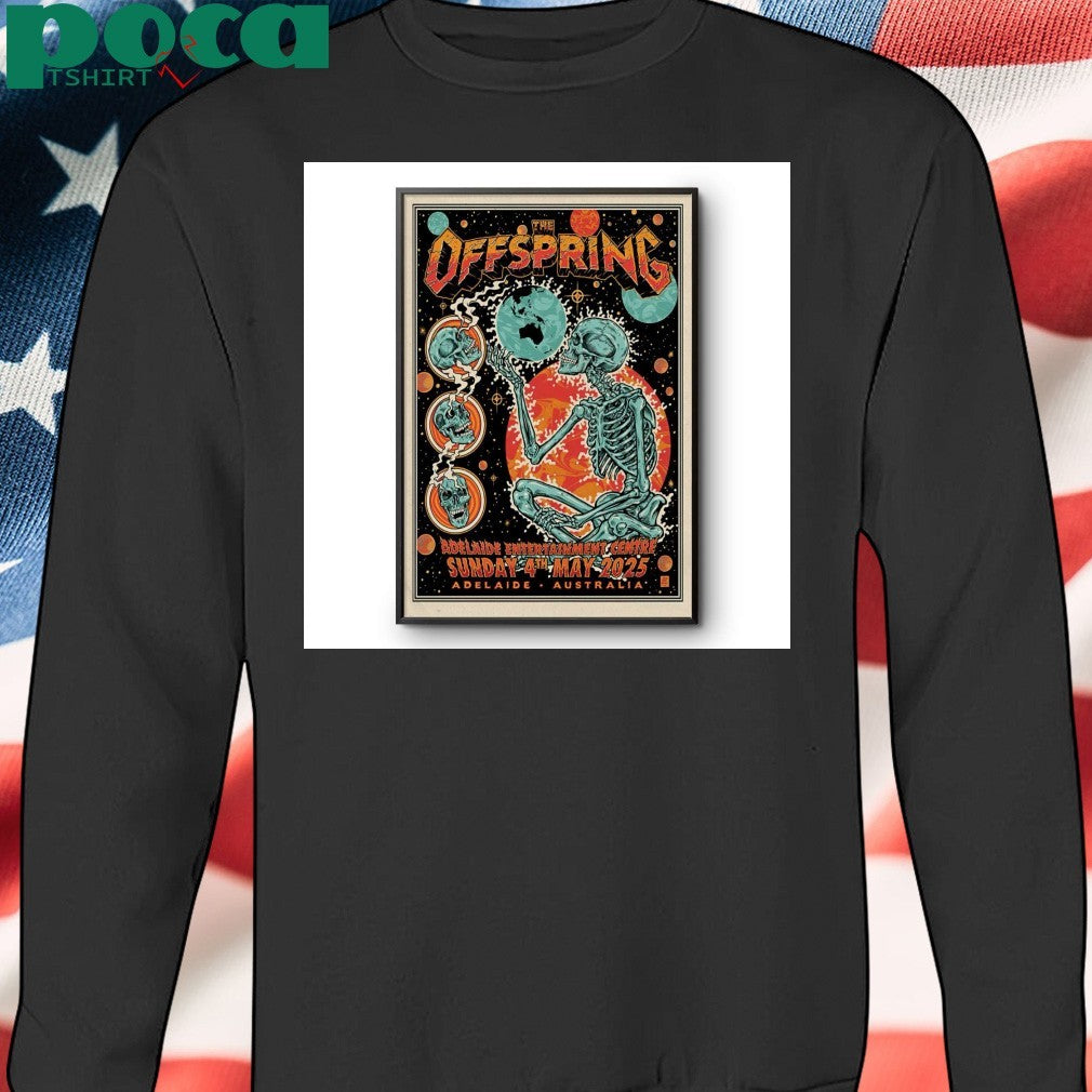 The Offspring May 4 2025 Adelaide Entertainment Centre In Adelaide Australia Poster Shirt