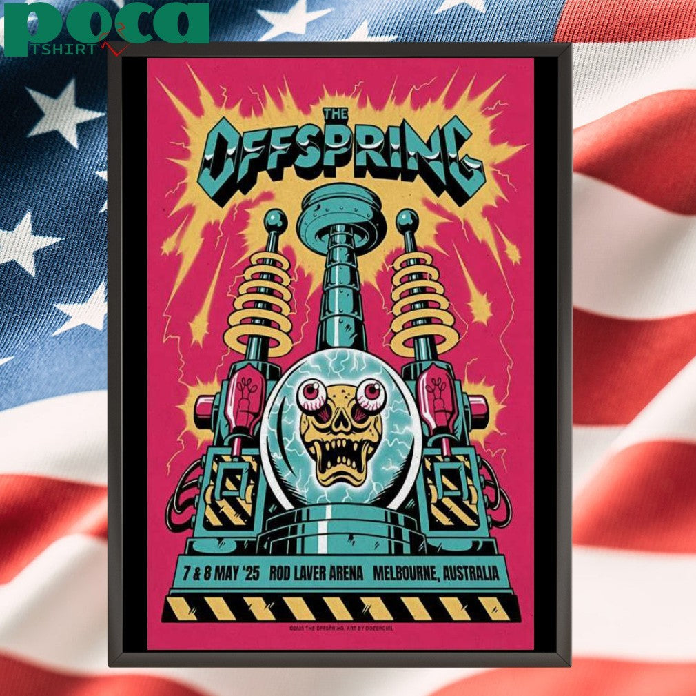 The Offspring May 7-8 2025 Rod Laver Arena Melbourne VIC Poster Shirt