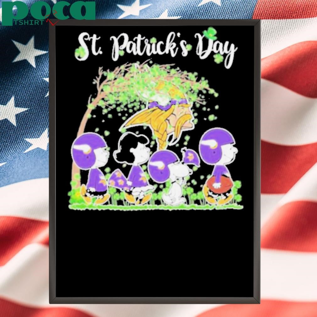 The Peanuts X Minnesota Vikings St Patrick’s Day Shirt