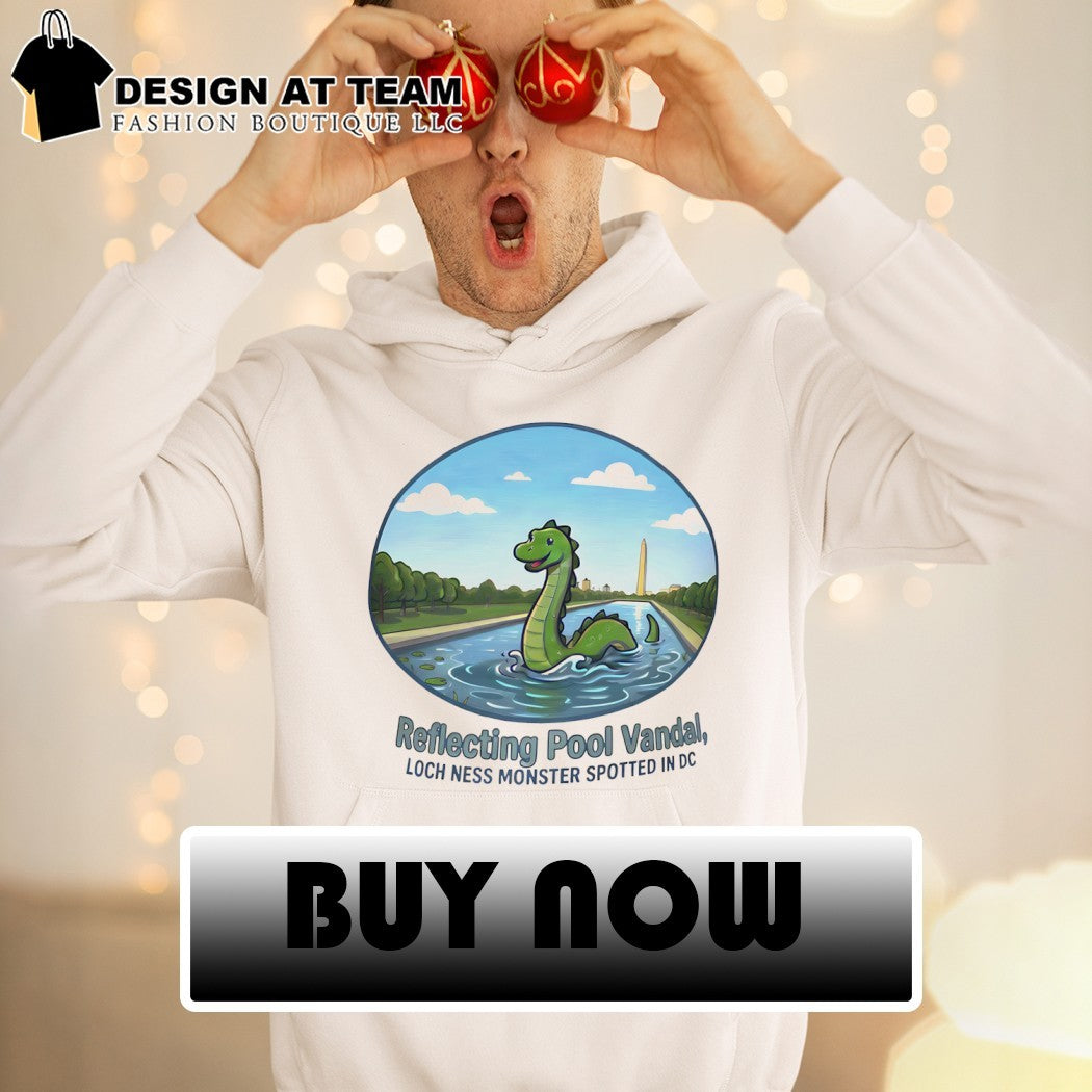 The Reflecting Pool Vandal Loch Ness Monster Spotted in DC shirt