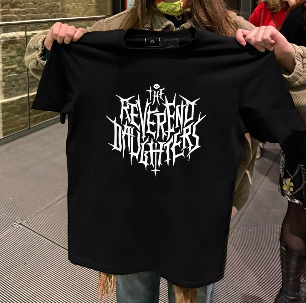 The Reverend Daughters Gothic Spiky Lettering Logo shirt