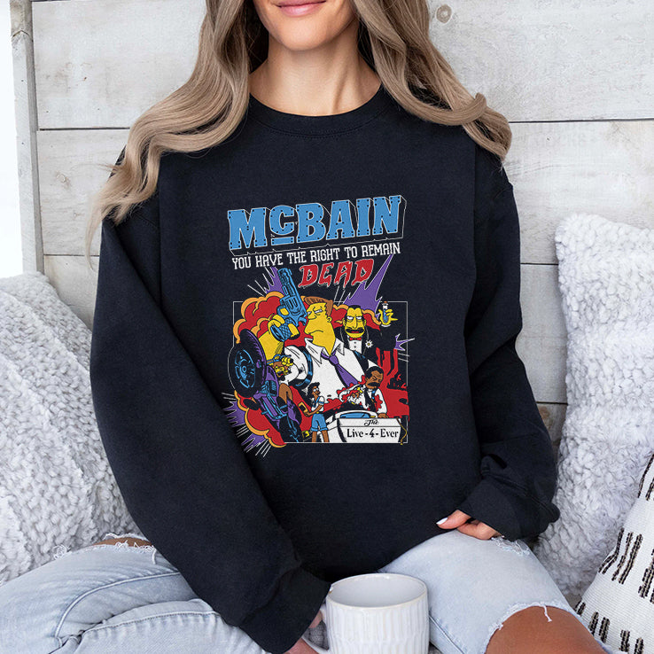 The Simpsons McBain You Have The Right To Remain Dead T Shirt
