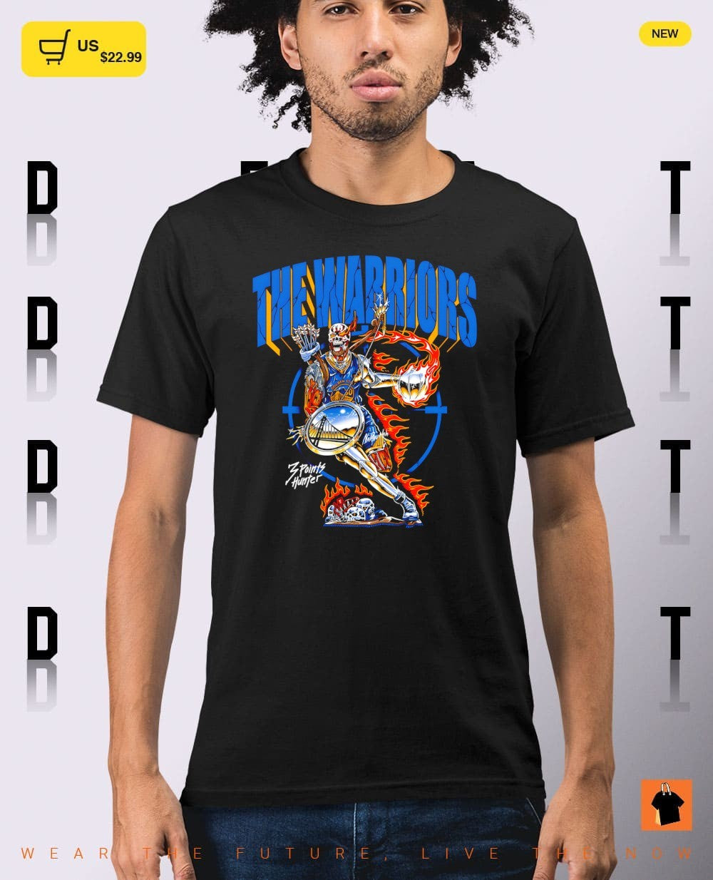 The Warriors skeleton Stephen Curry Golden State Warriors 3 Points Hunter shirt