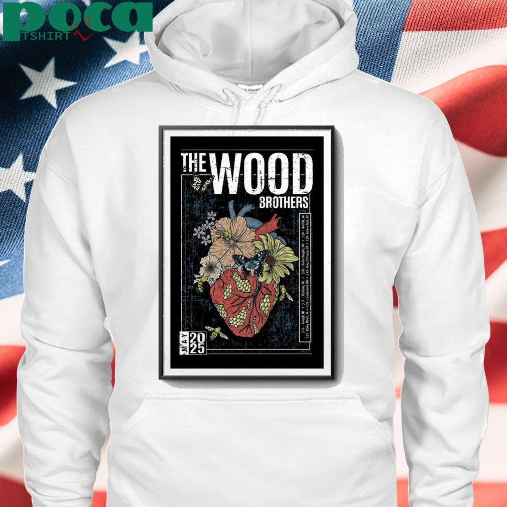 The Wood Brothers May 16, 2025 Red Hat Amphitheater, Raleigh, NC Poster shirt
