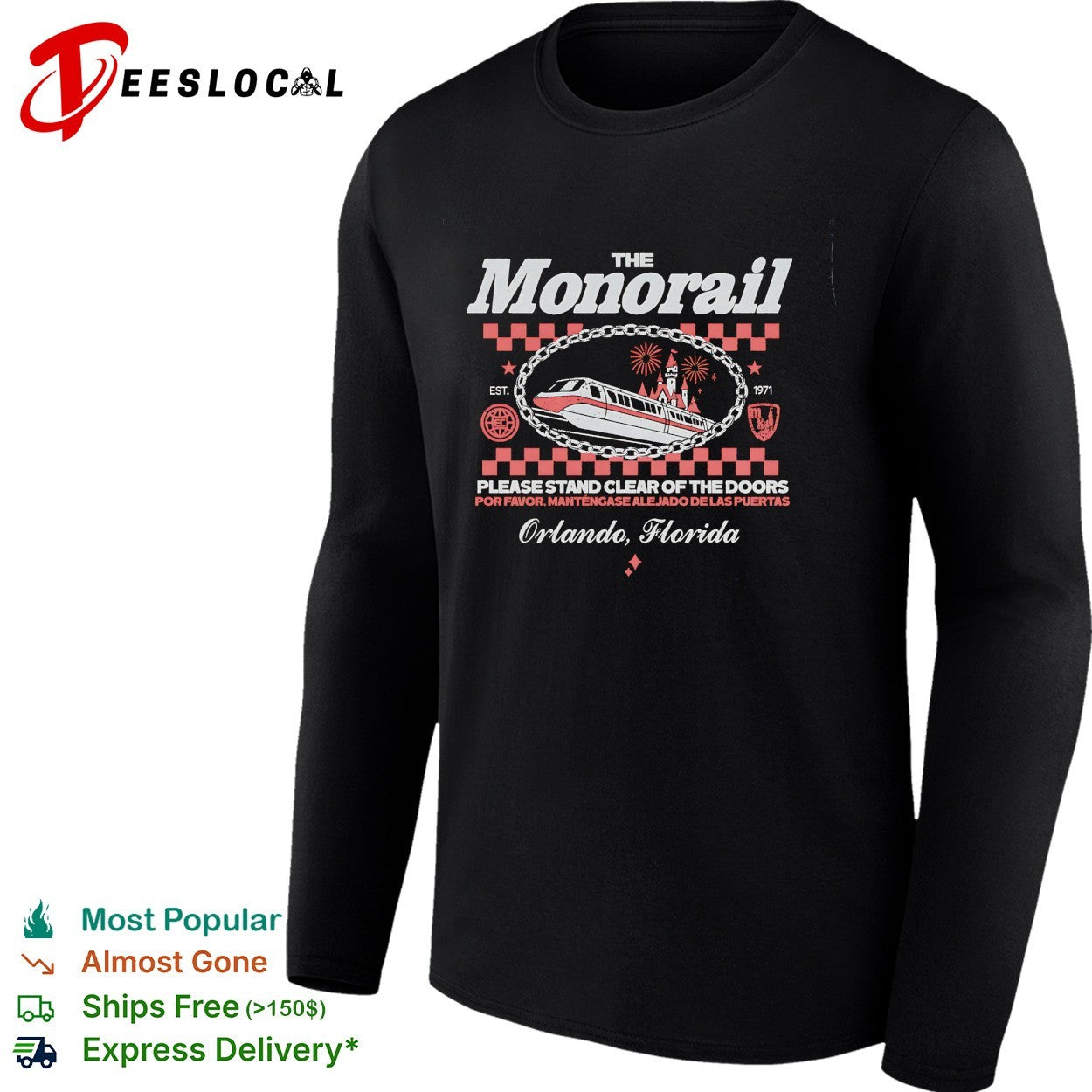 The monorail Orlando Florida shirt