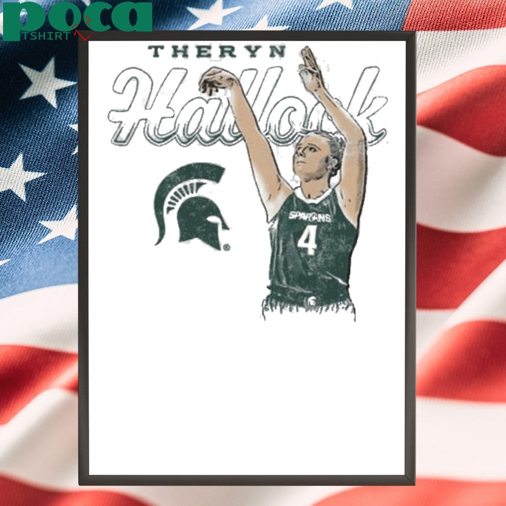 Theryn Hallock Michigan State Spartans Basketball shirt