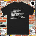 Things I Trust More Than Donald Trump Flint Michigan Tap Water Gas Station Sushi Bill Cosby As The Bartender shirt