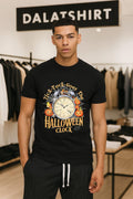 Tick Tock Goes The Halloween Clock Pumpkin Spider Web shirt