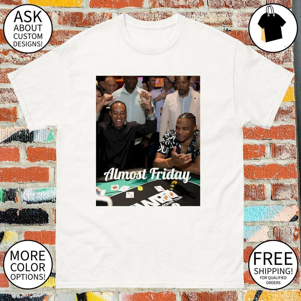 Tiger Woods World Poker Tour Almost Friday photo shirt