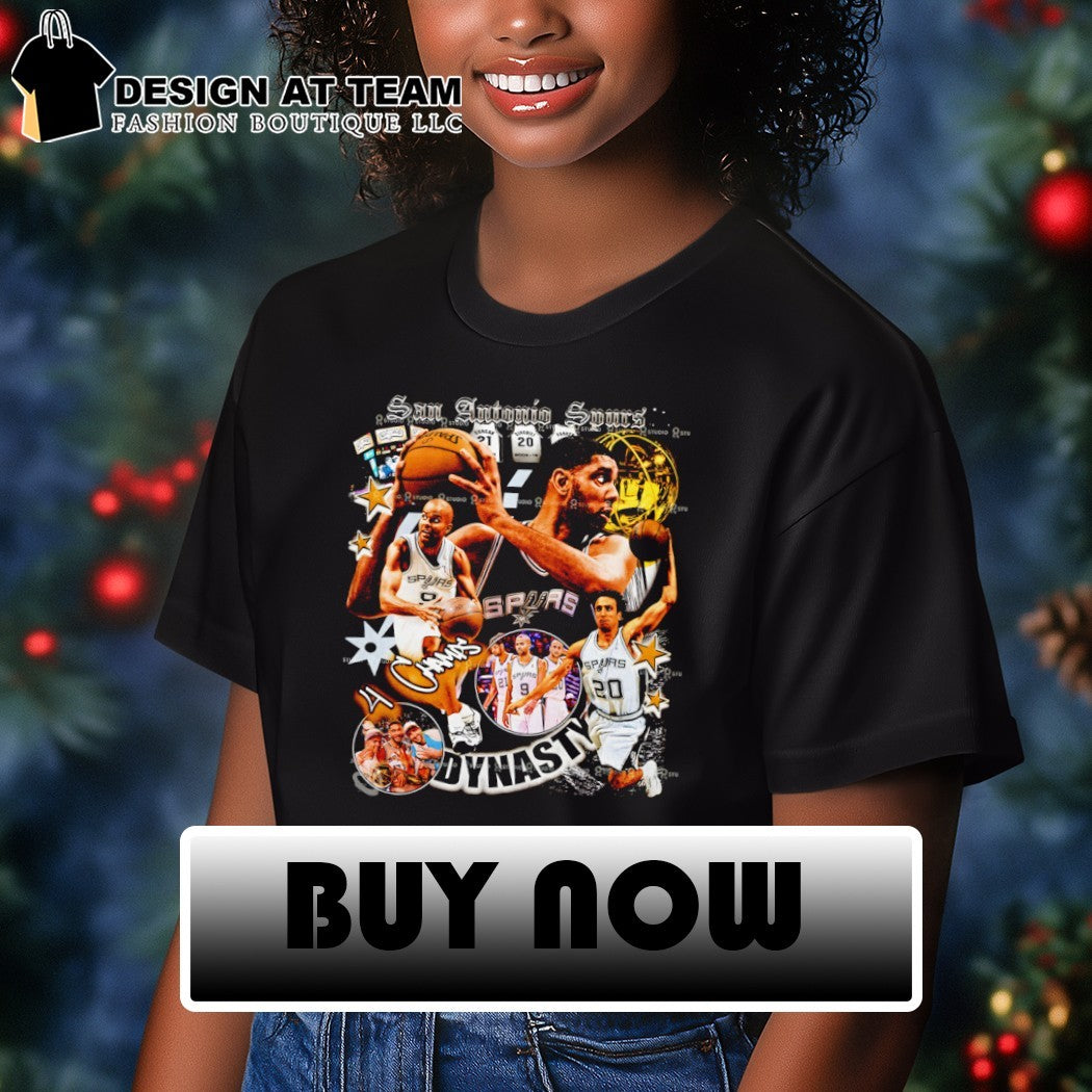 Tim Duncan Manu Ginobili Tony Parker San Antonio Spurs Basketball Dynasty shirt