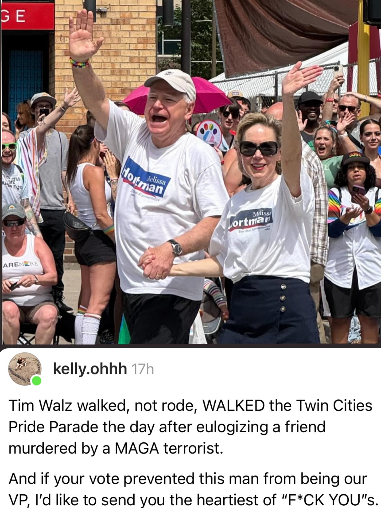 Design Tim and Gwen Walz and the lives of all human beings in the United States Walz Wore Melissa Hortman Your State Representative T-Shirt