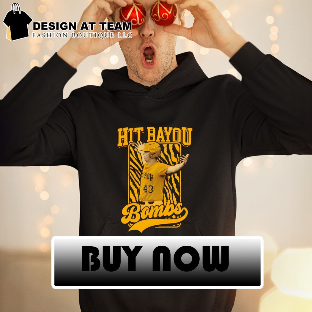 Todd Peterson LSU Baseball Hit Bayou Bombs shirt