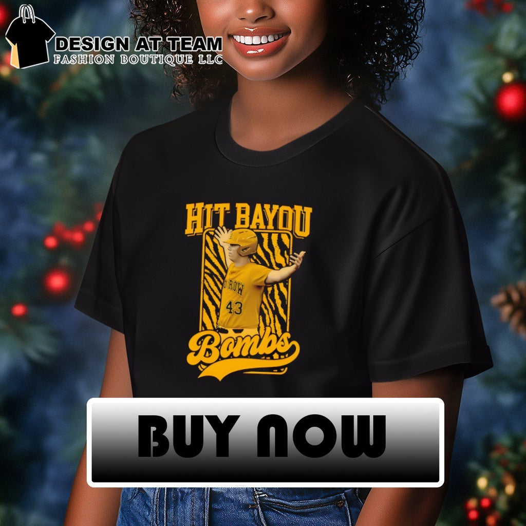 Todd Peterson LSU Baseball Hit Bayou Bombs shirt
