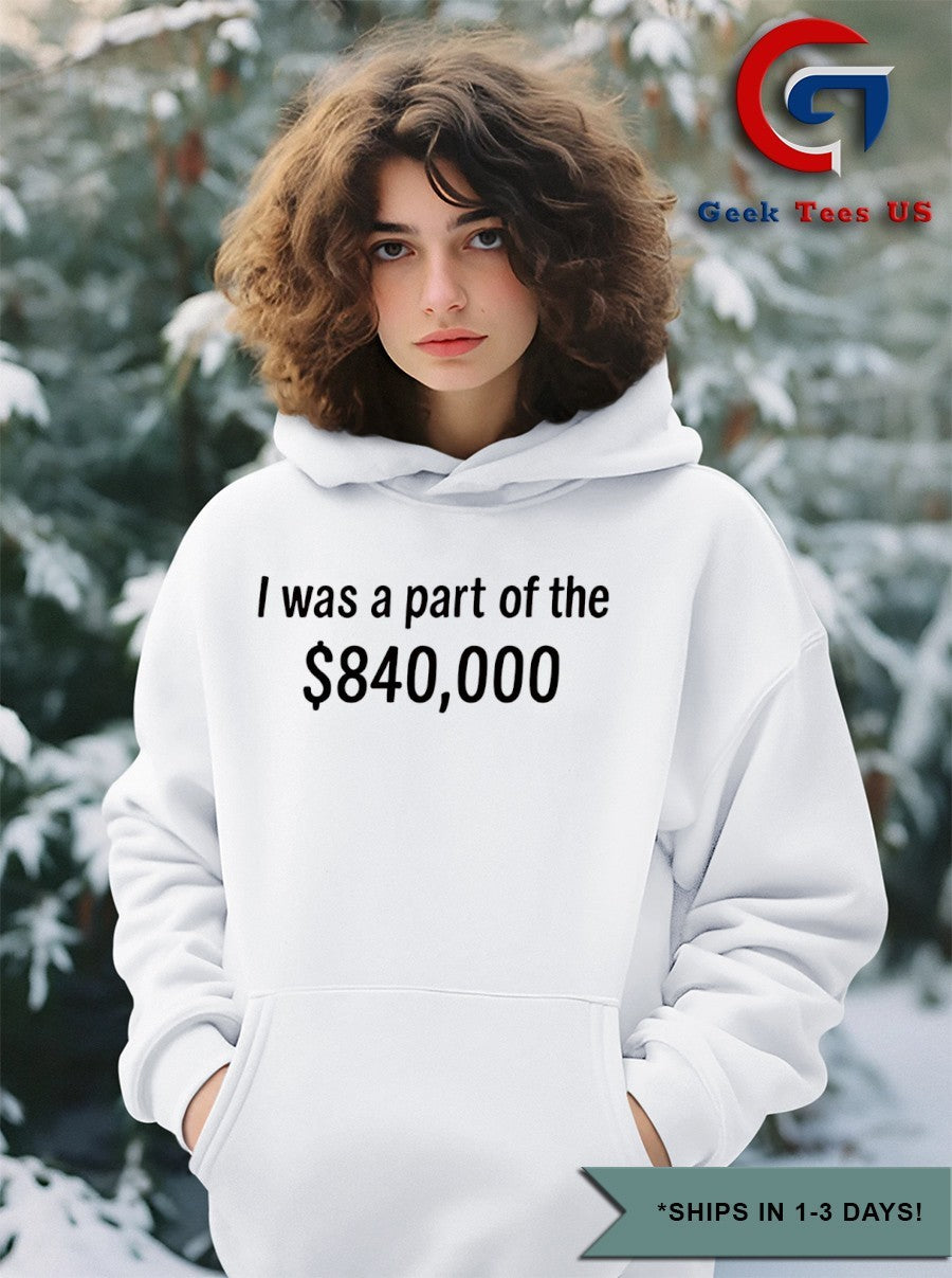 Tonatiuh wearing I was part of The 840,000 shirt