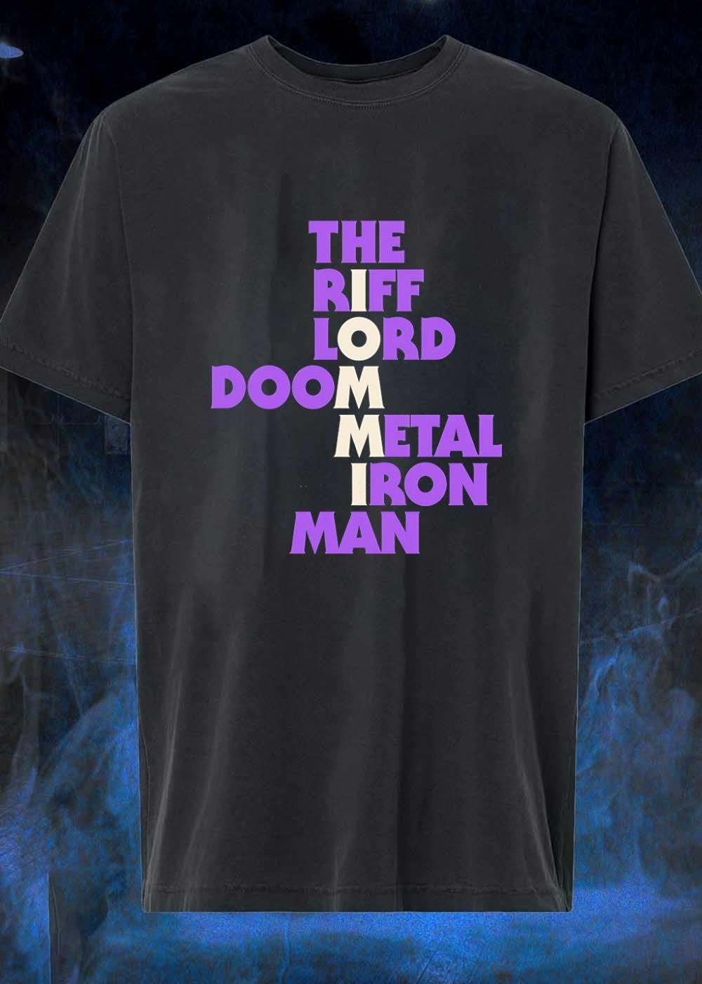 Tony Iommi The Riff Lord Doom Metal Iron Man Graphic T-Shirt