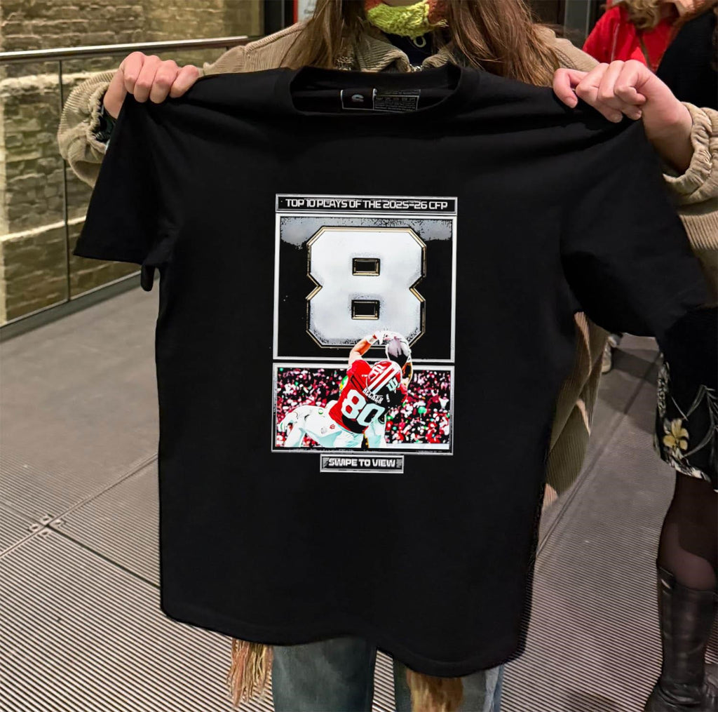 10 Plays of the 2025-26 CFP number 8 football shirt