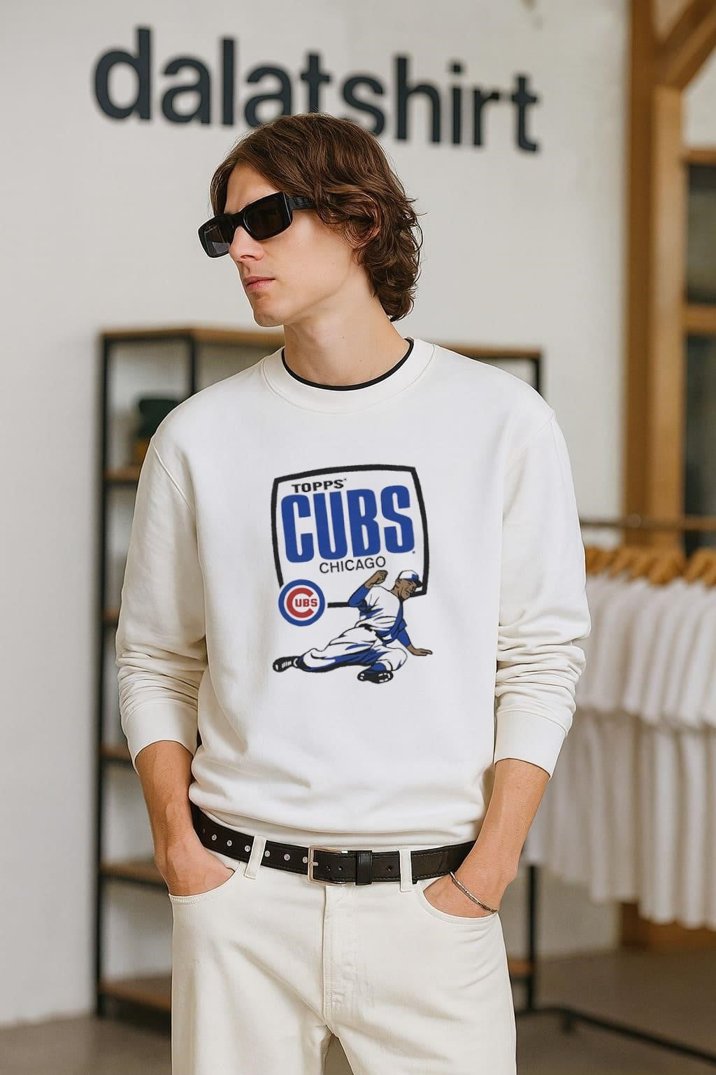 Topps Chicago Cubs Baseball Player Logo Graphic shirt