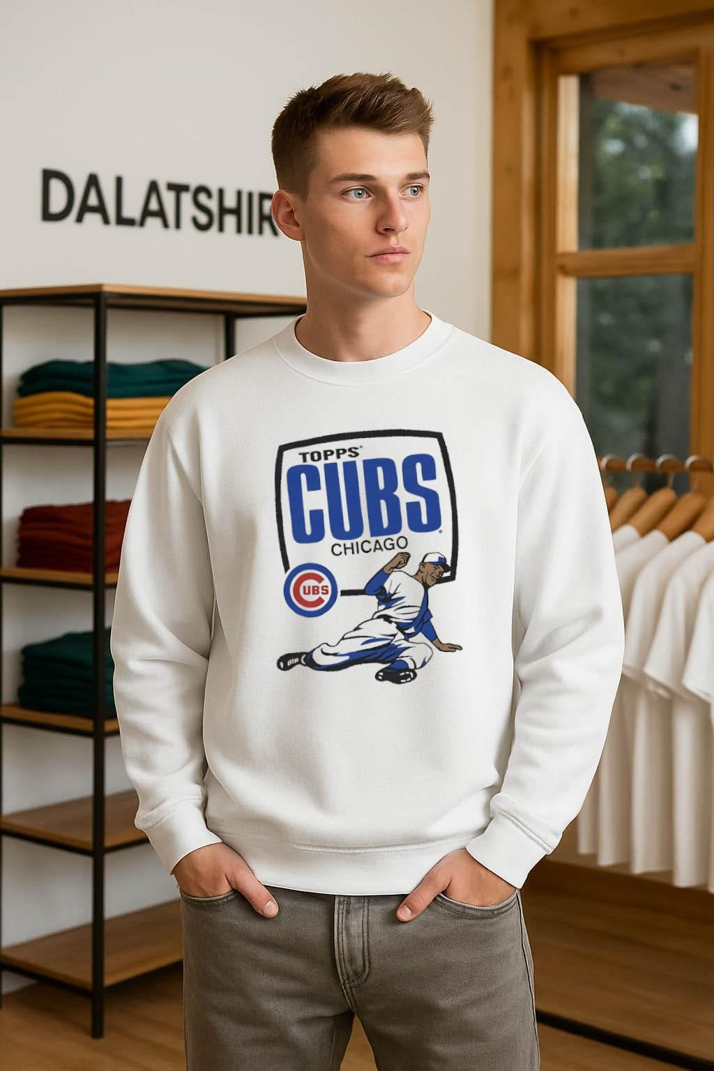 Topps Chicago Cubs Baseball Player Logo Graphic shirt