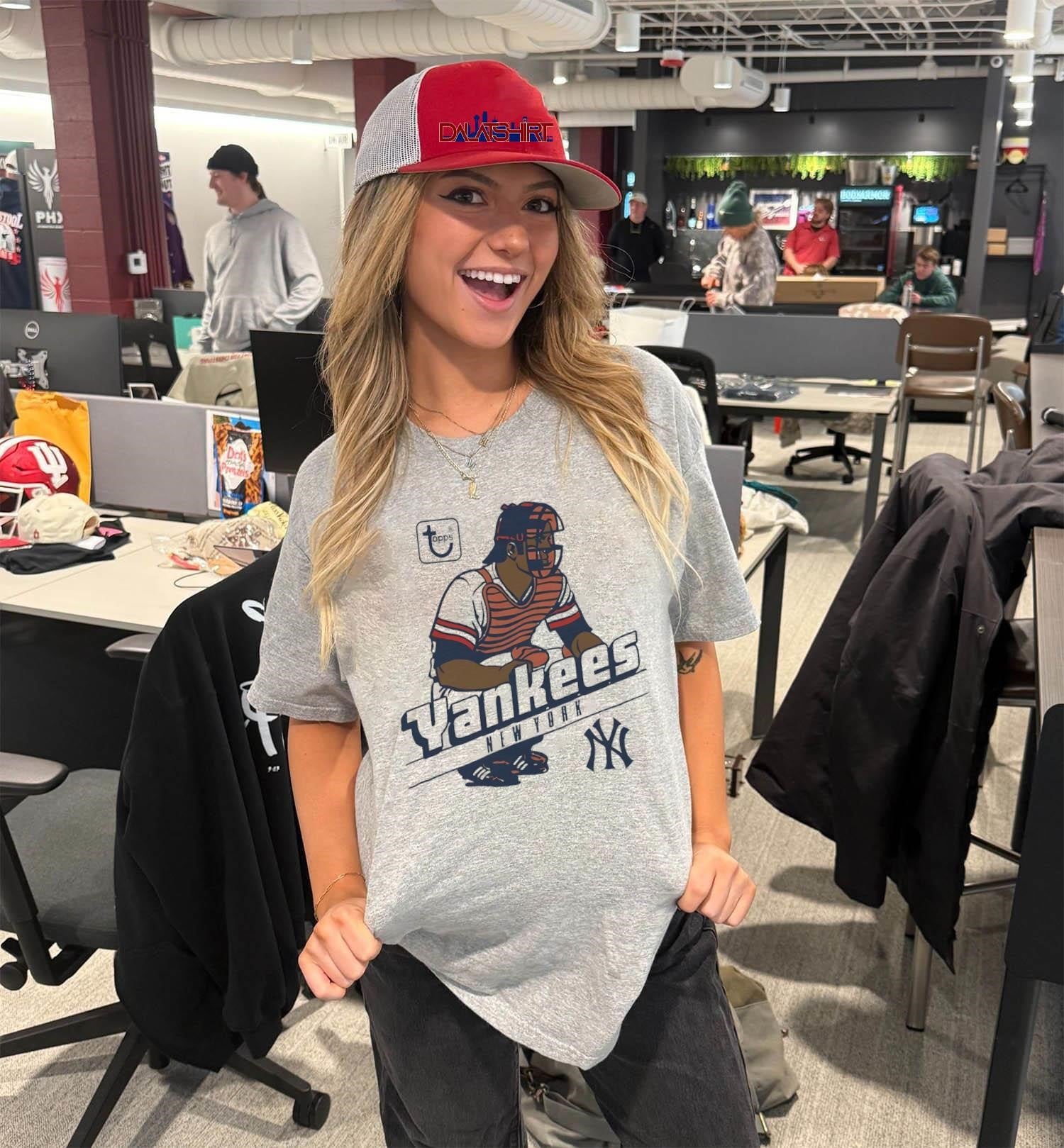Topps Yankees New York Catcher NY Logo Graphic shirt