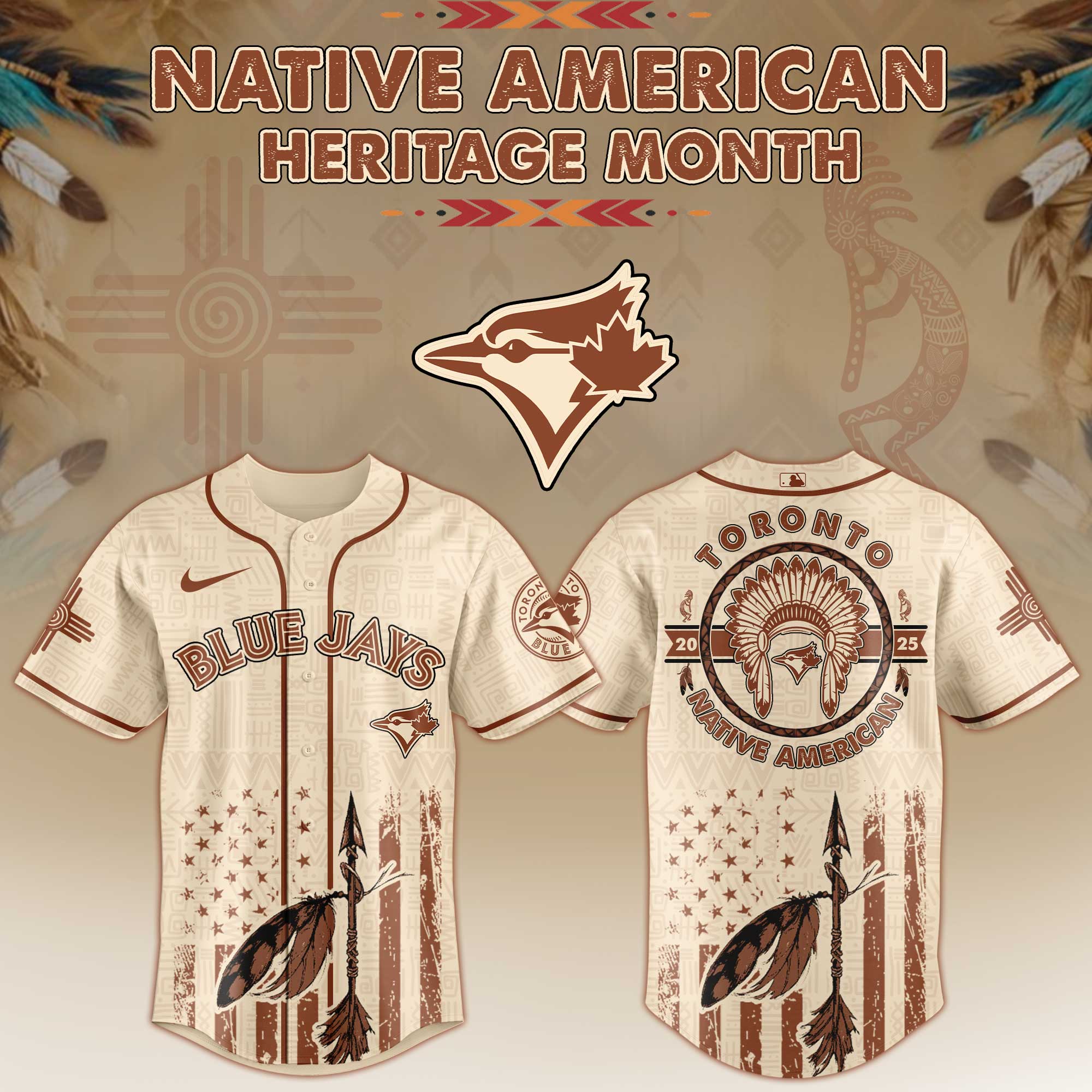Toronto Blue Jays Native American Heritage Month Jersey 2025