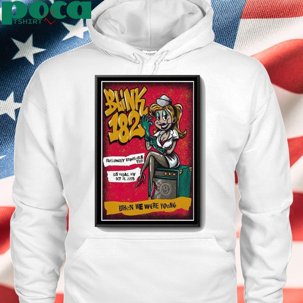 Tour 2025 Blink 182 Las Vegas Festival Grounds Poster shirt