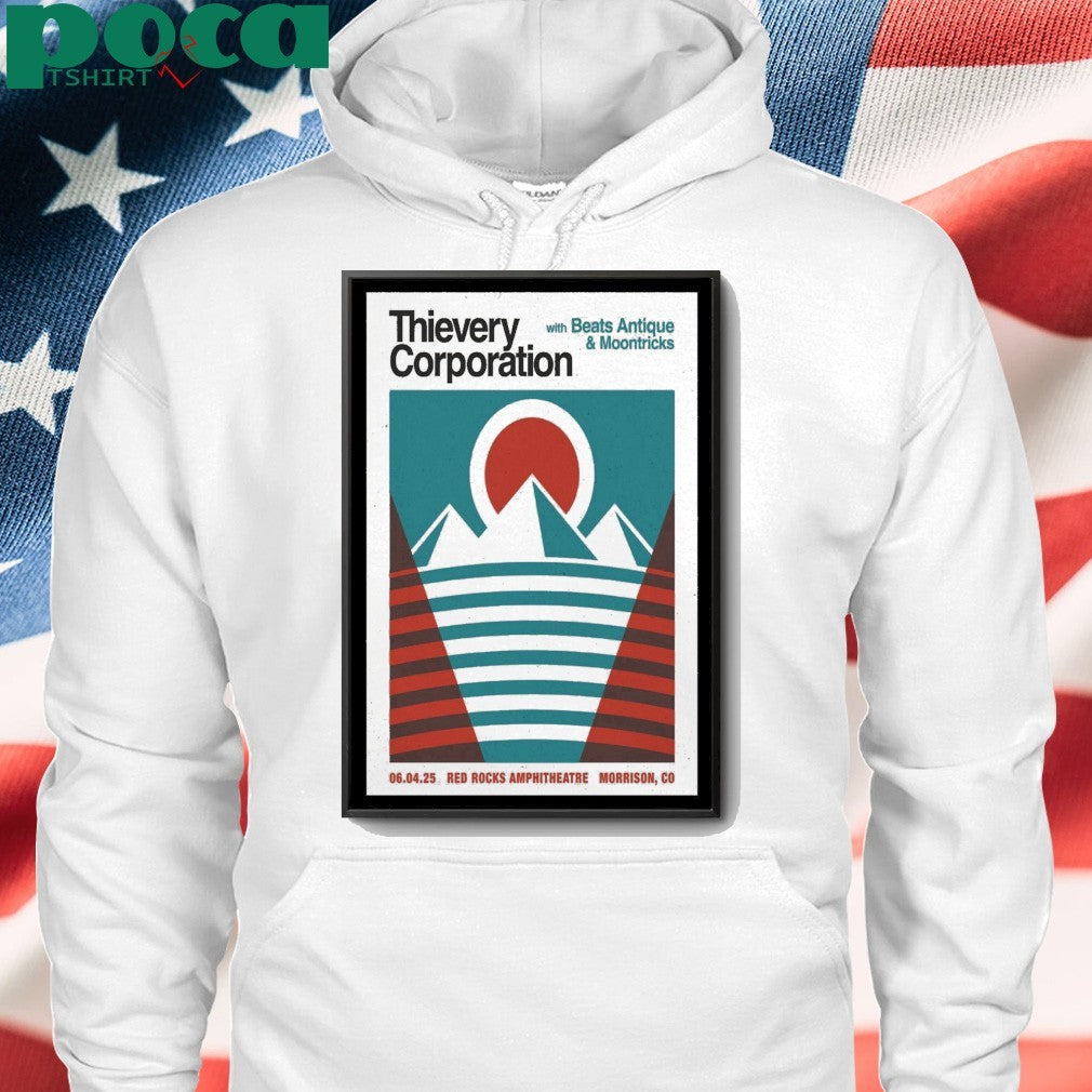 Tour Red Rocks 2025 Thievery Corporation Poster shirt