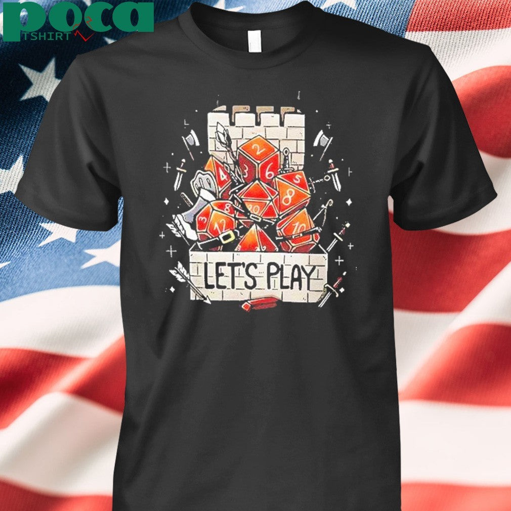 Tower Dice Lets Play Shirt