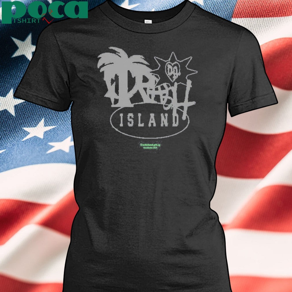 Trash Island Logo Black shirt