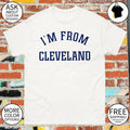 Travis Kelce wearing I’m from Cleveland shirt