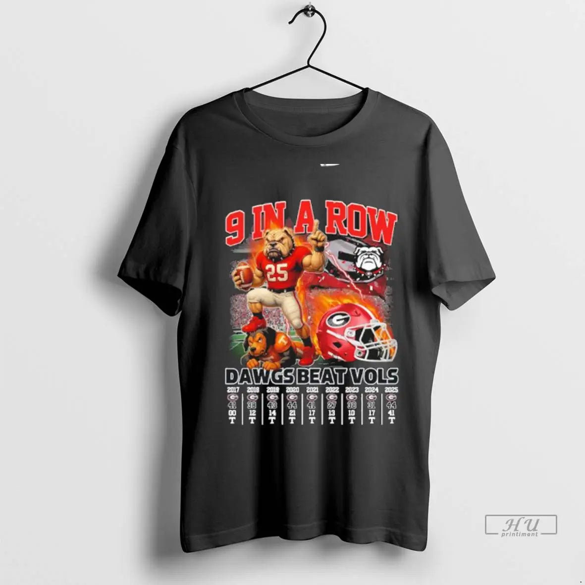 Trending 9 In A Row Dawgs Beat Vols T Shirt