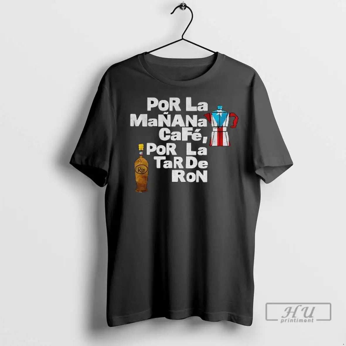 Trending Bad Bunny Por La Manana Cafe Por La Tarde Ron T Shirt