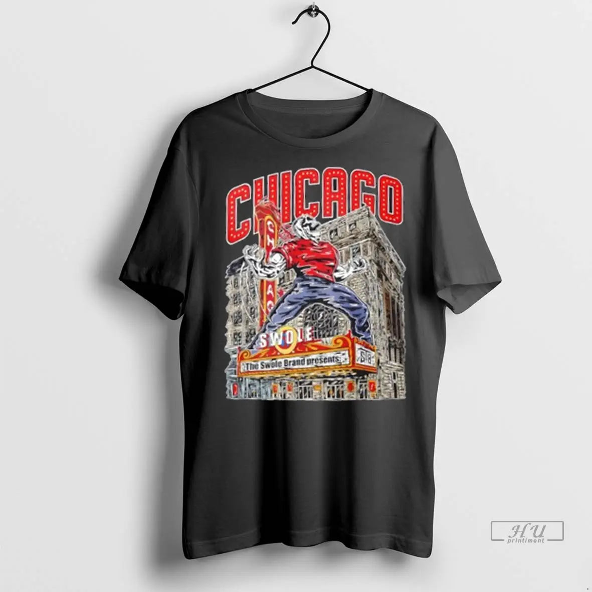 Trending Chicago Theatre Monster For Swolenation Halloween Skeleton T Shirt
