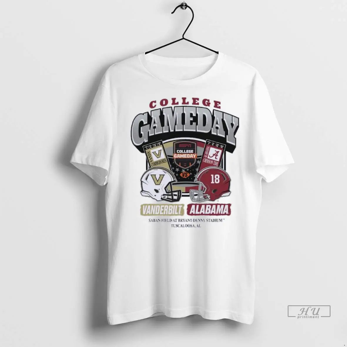 Trending College Gameday 2025 Vanderbilt Vs Alabama Ticket T Shirt