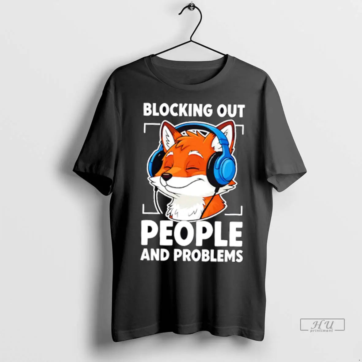 Trending Fox Introvert Blocking Out People And Problems Cute T Shirt
