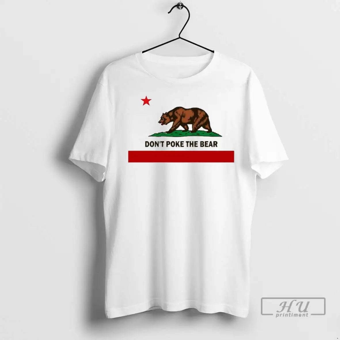 Trending Gavin Newsom Dont Poke The Bear California Flag Ornaments T Shirt