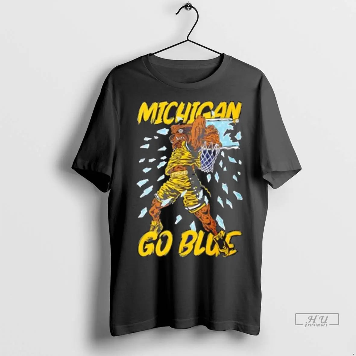 Trending Go Blue Michigan Wolverines Monster Dunk Halloween T Shirt