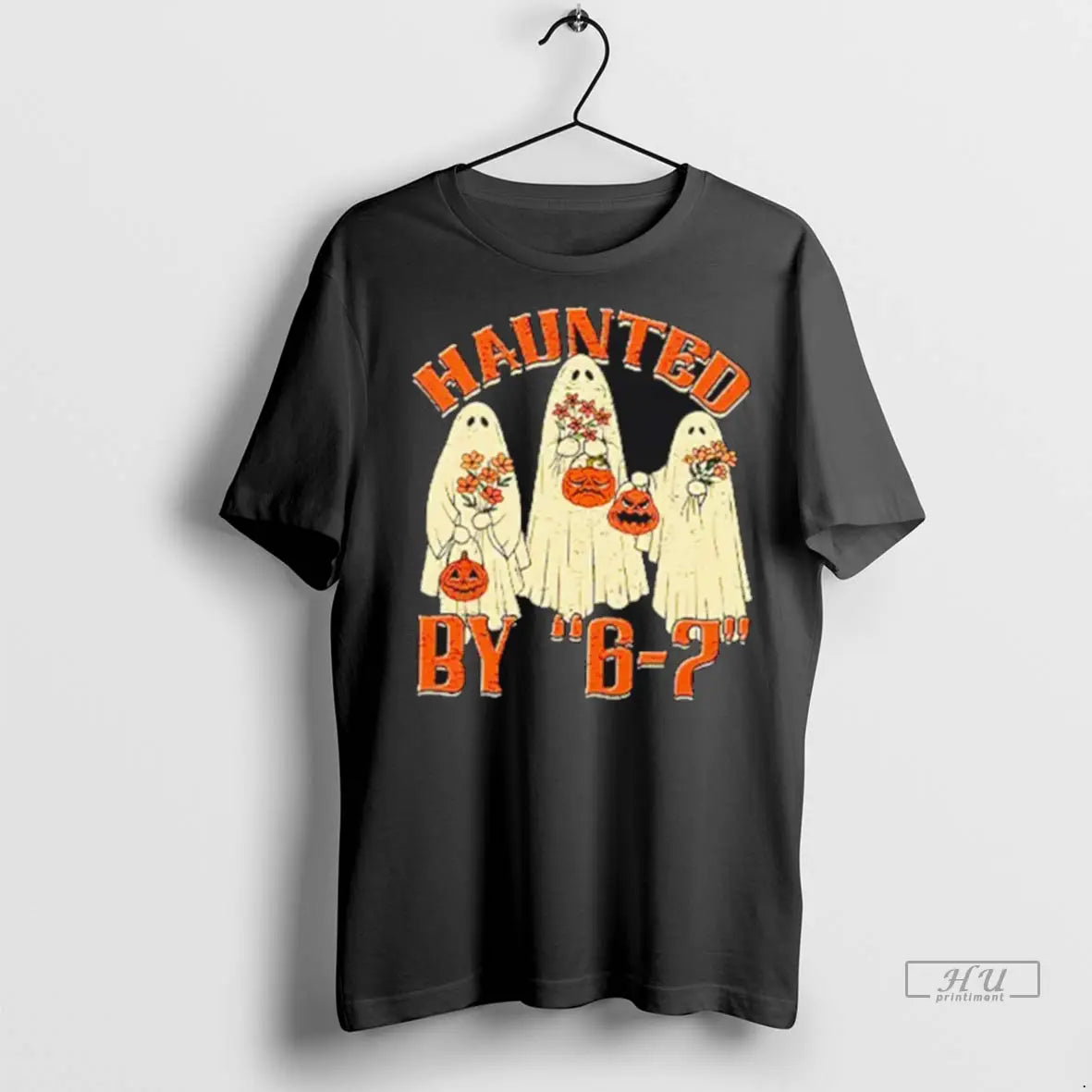 Trending Haunted By 6 7 Meme Halloween T Shirt
