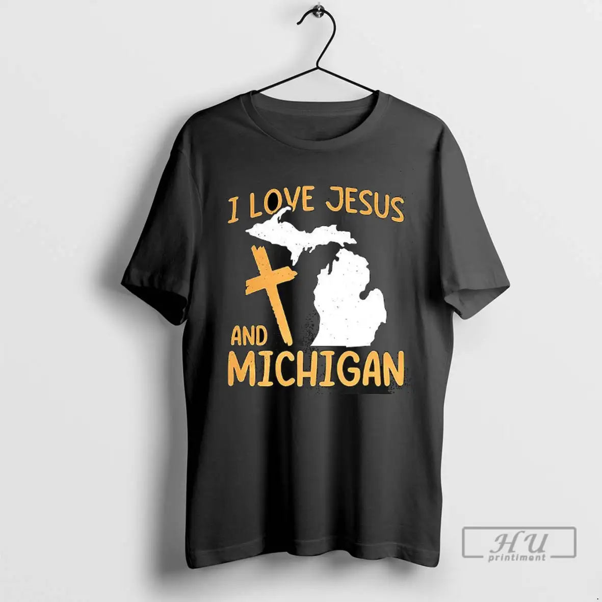 Trending I Love Jesus And Michigan Lover Christian T Shirt