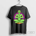 Trending Meditating Alien Cosmic Spiritual T Shirt