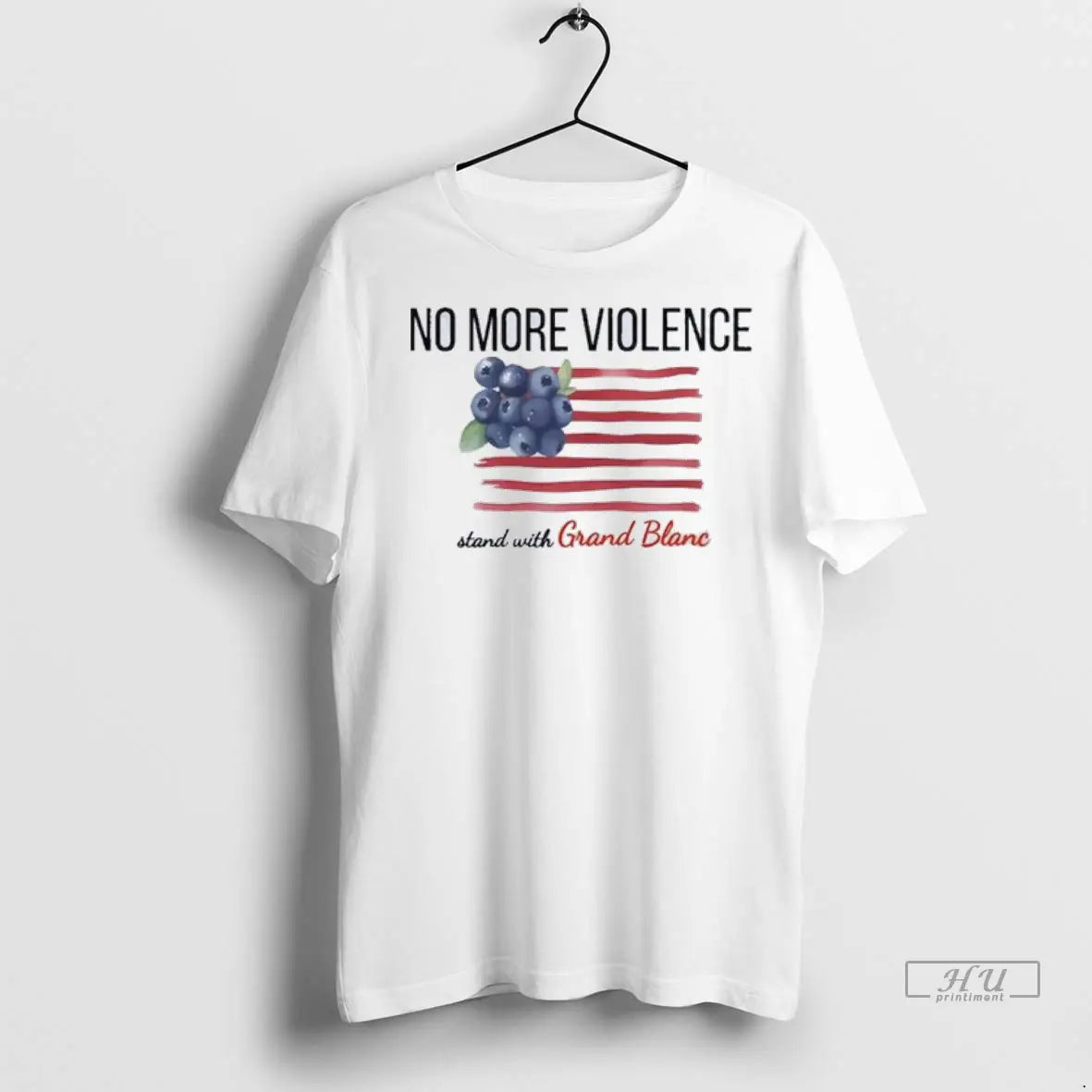Trending No More Violence Stand With Grand Blanc Michigan T Shirt
