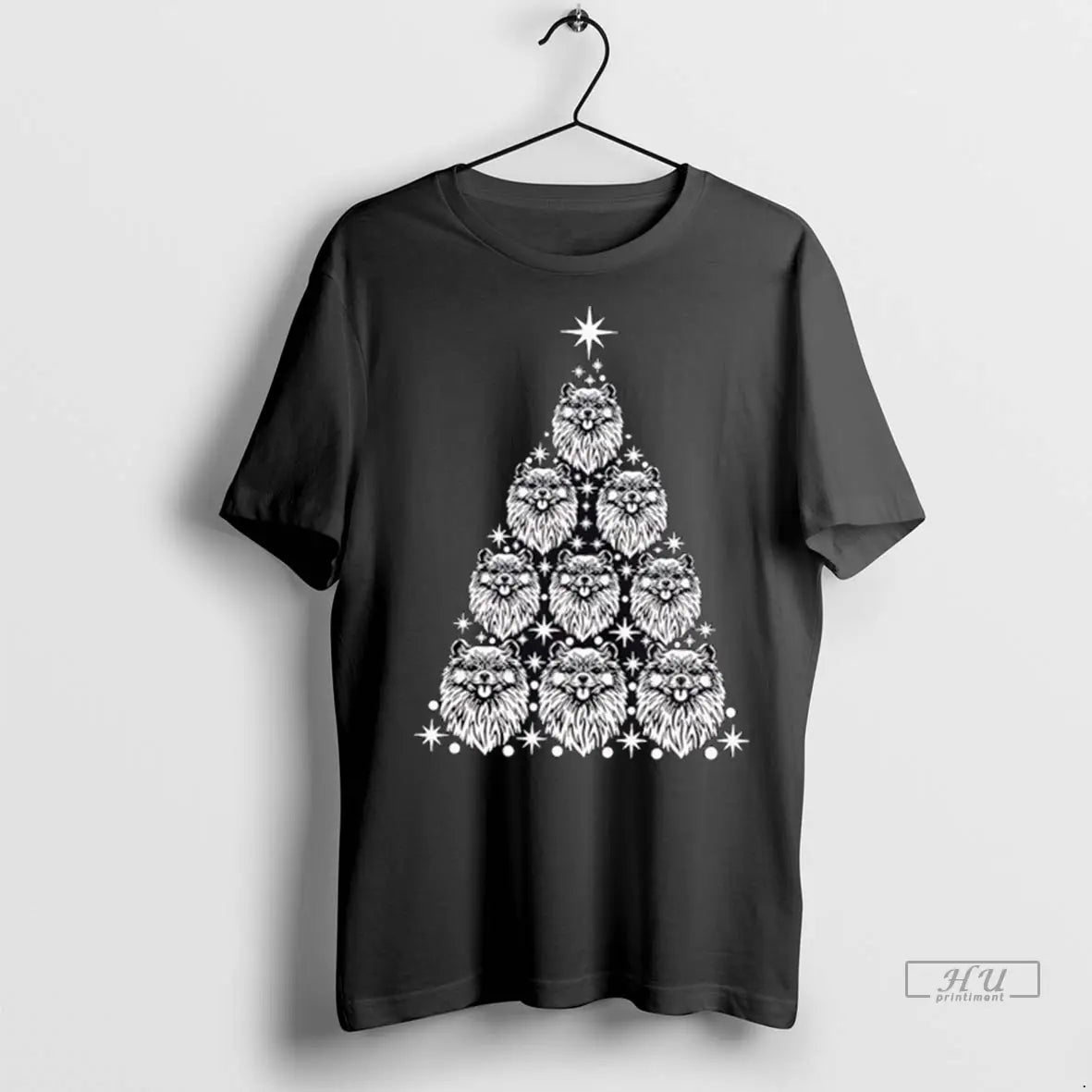 Trending Pomeranian Christmas Tree Cute T Shirt
