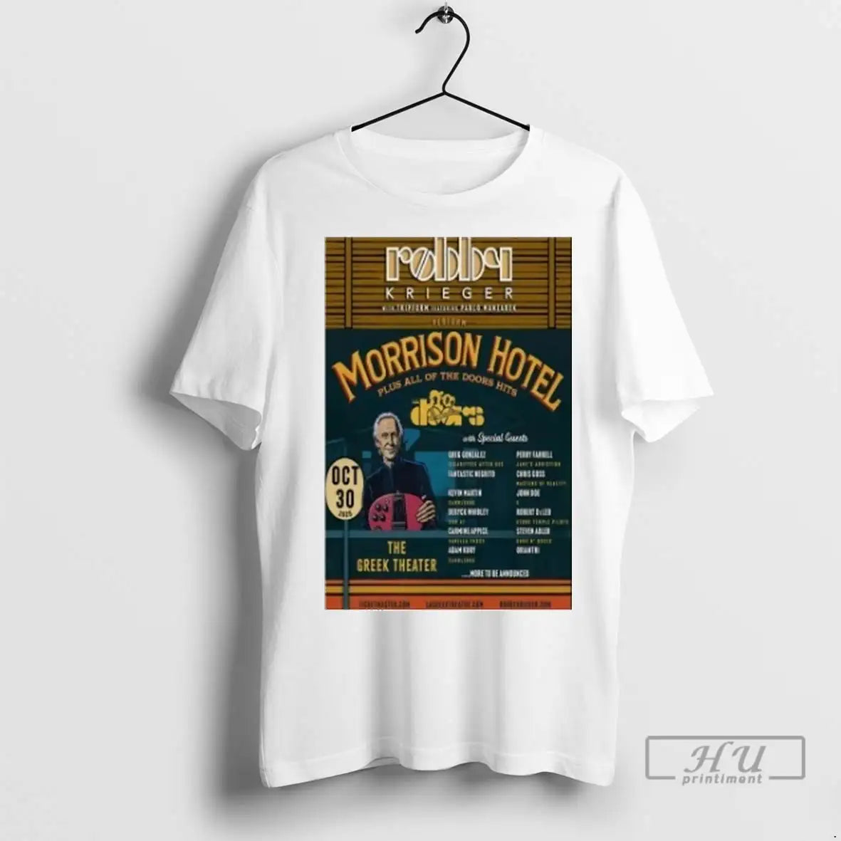Trending Robby Krieger Tour 2025 Greek Theatre In Los Angeles T Shirt