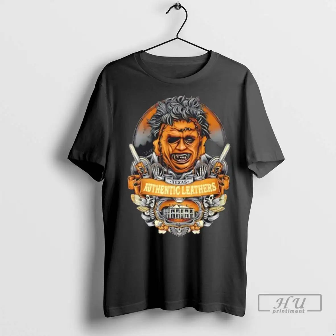 Trending Texas Horror Authentic Leathers Design T Shirt